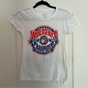 WORLD SERIES CHAMPIONS SHIRT. BLUE JAYS. LIMITED EDITION
